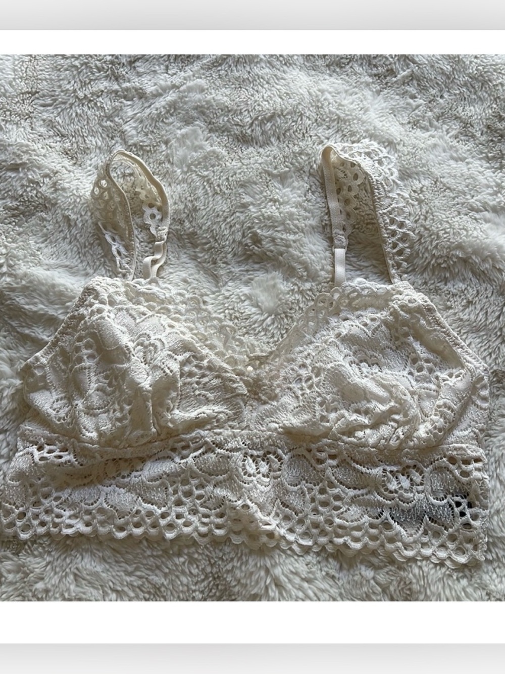 Aerie Cream Lace Bralette